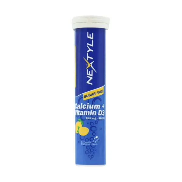قرص جوشان کلسیم و ویتامین D3 نکستایل 20 عدد تقویت سلامت استخوان
