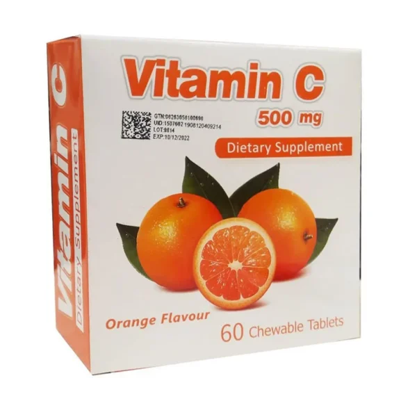 قرص جویدنی ویتامین C 500 میلی گرم سیمرغ دارو تقویت سیستم ایمنی