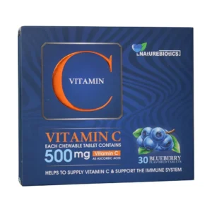 قرص جویدنی ویتامین C 500 میلی گرم نیچر بایوتیکس 30 عدد تقویت سیستم ایمنی