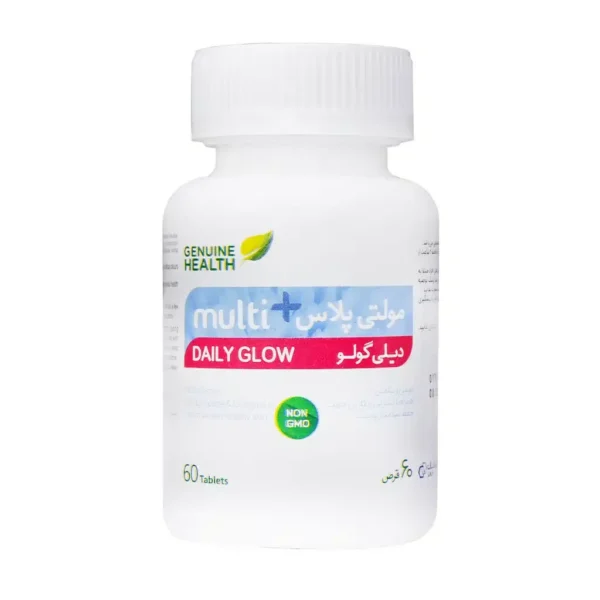 قرص مولتی پلاس دیلی گولو جنیون هلث 60 عدد تغذیه و حفظ سلامت پوست