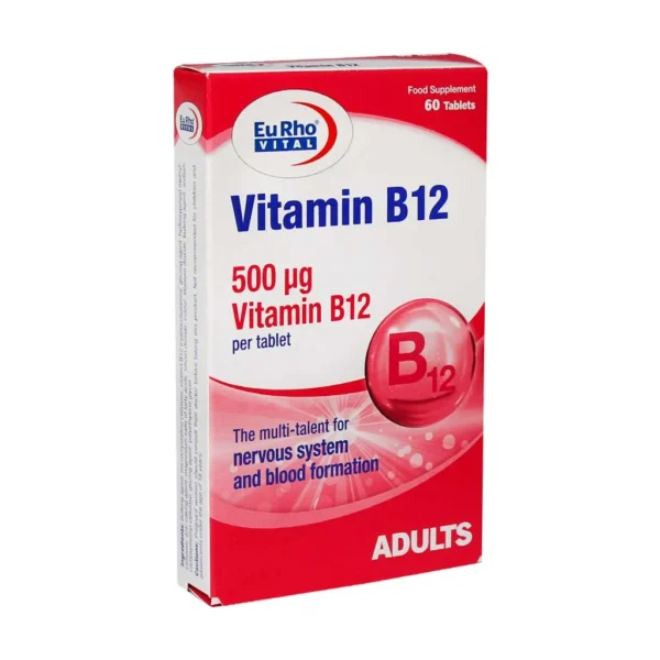 قرص ویتامین B12 یوروویتال 60 عدد افزایش انرژی و تقویت سیستم عصبی