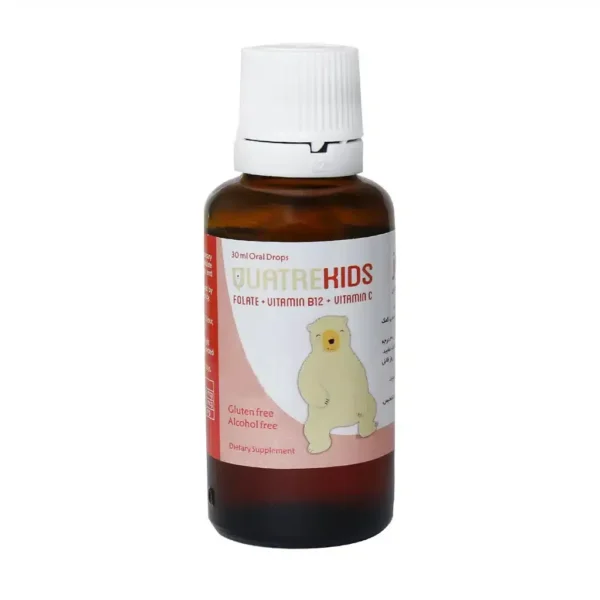 قطره خوراکی کواتر کیدز B12 دارو افشان شایگان 30 میلی لیتر کمک به بهبود کم خونی