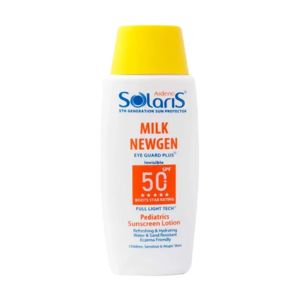 لوسیون ضد آفتاب کودک میلک نیوژن SPF50 آردن محافظت از پوست کودک