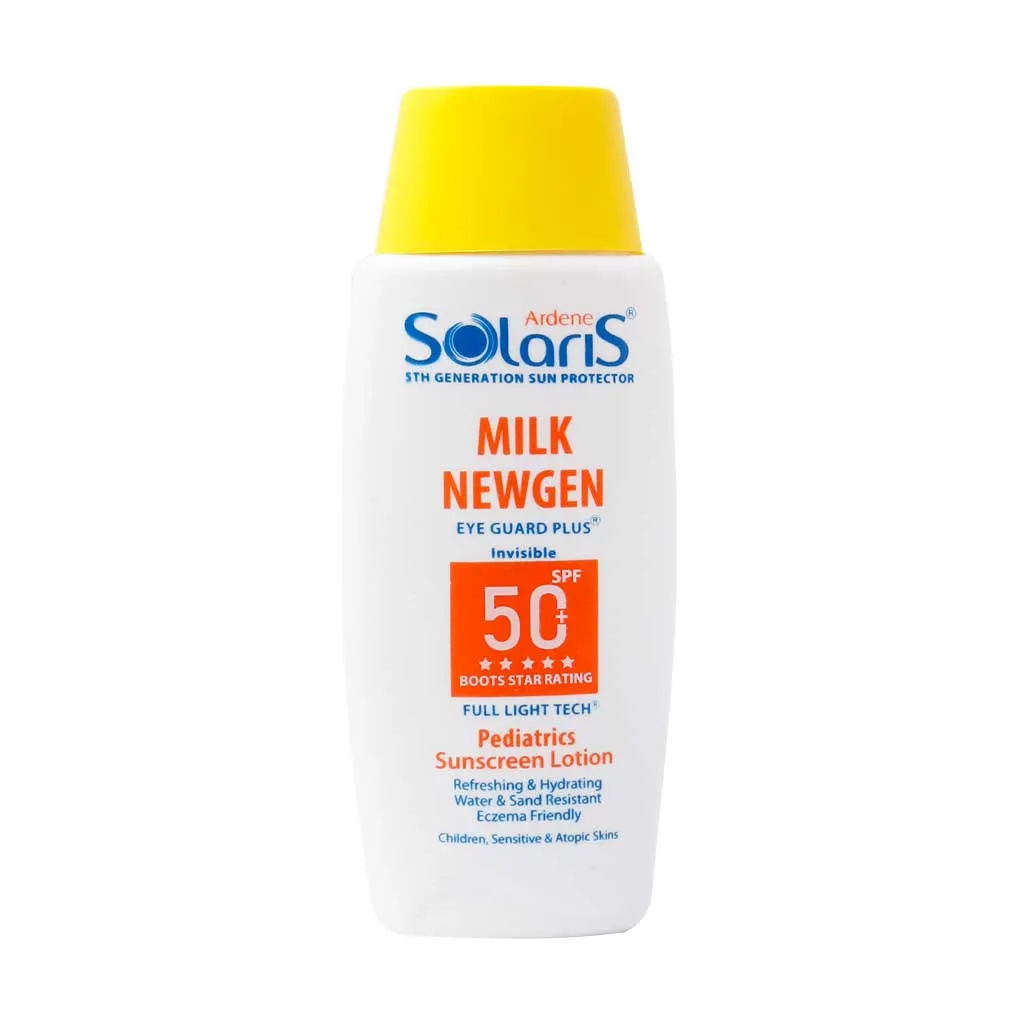 لوسیون ضد آفتاب کودک میلک نیوژن SPF50 آردن محافظت از پوست کودک