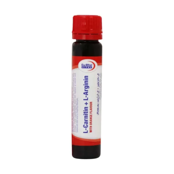 ویال ال کارنیتین و ال آرژنین یورویتال 6 عدد افزایش انرژی و چربی سوزی