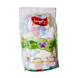 پنبه توپک رایا ۱۰۰ گرم مناسب برای مصارف آرایشی و بهداشتی