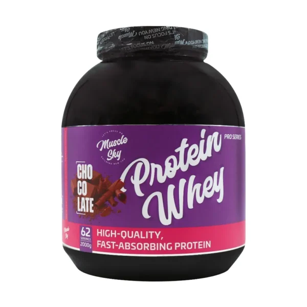 پودر پروتئین وی ماسل اسکای 2000 گرم پروتئین سازنده تامین عضلات