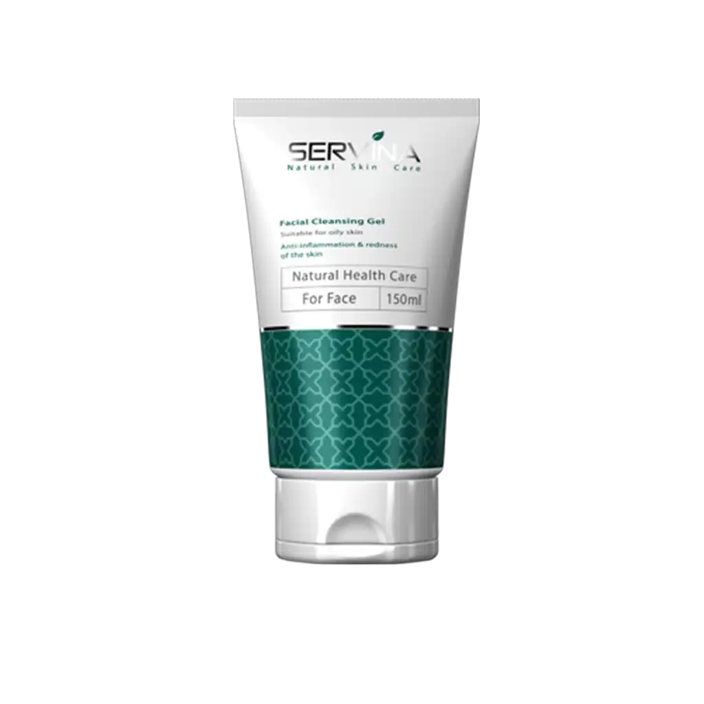 ژل شستشو صورت سروینا ۱۵۰ میلی لیتر مناسب پوست های مختلط چرب و مستعد به آکنه