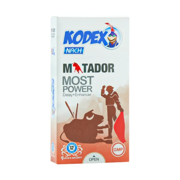 کاندوم تقویت کننده و تاخیری کدکس مدل Matador 12 عددی افزایش لذت آمیزش