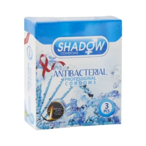 کاندوم شادو مدل Antibacterial 3 عددی حاوی مواد آنتی باکتریال