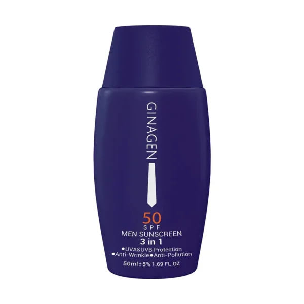 کرم ضد آفتاب 3 در 1 آقایان SPF50 ژیناژن محافظت کامل از پوست