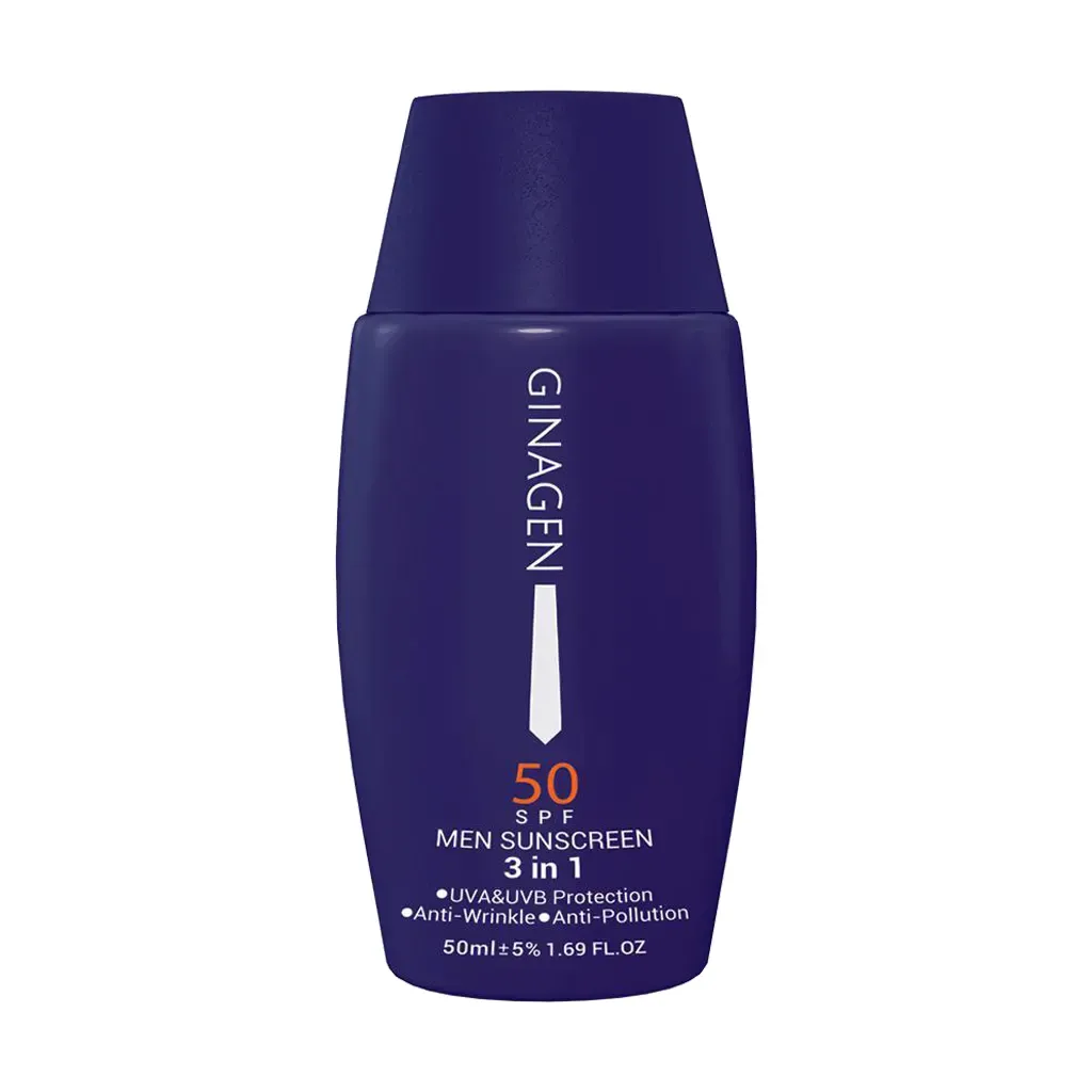 کرم ضد آفتاب 3 در 1 آقایان SPF50 ژیناژن محافظت کامل از پوست
