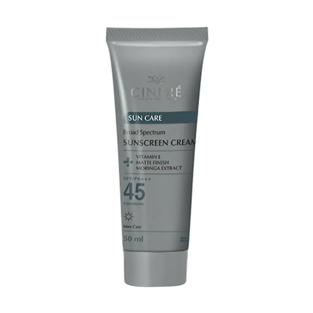 کرم ضد آفتاب آقایان سینره SPF45 حفاظت از پوست آقایان