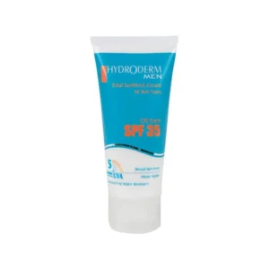 کرم ضد آفتاب آقایان هیدرودرم SPF35 حجم ۵۰ میلی لیتر محافظت از پوست در برابر اشعه UV