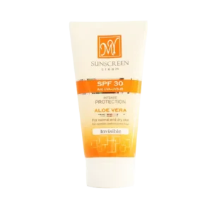 کرم ضد آفتاب بدون رنگ مای SPF30 مناسب پوست های معمولی و خشک ۵۰ میلی لیتر