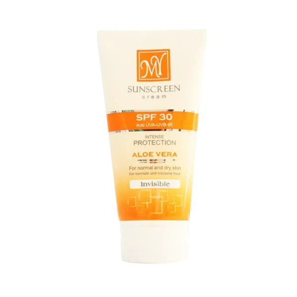 کرم ضد آفتاب بدون رنگ مای SPF30 مناسب پوست های معمولی و خشک ۵۰ میلی لیتر