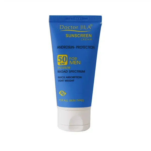 کرم ضد آفتاب بی رنگ SPF 50 آندروسان پروتکشن مناسب آقایان