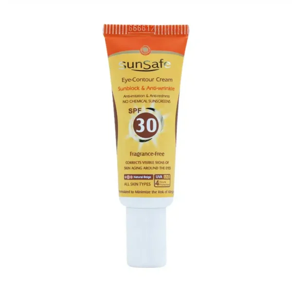 کرم ضد آفتاب رنگی دور چشم SPF30 سان سیف 20 میلی لیتر محافظت از پوست دور چشم