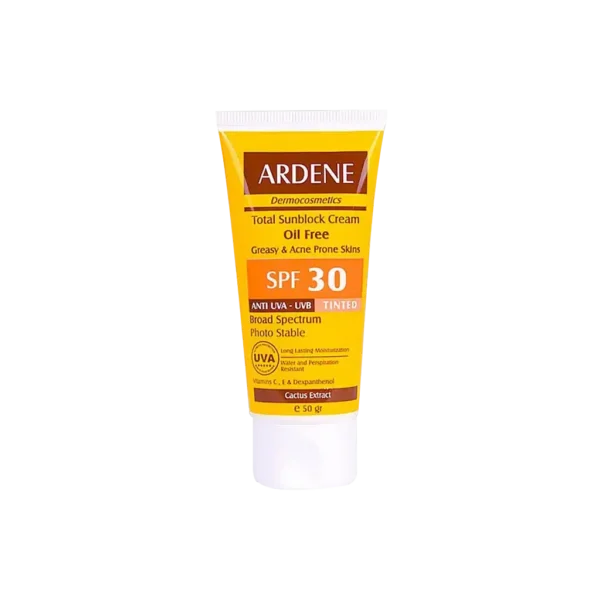 کرم ضد آفتاب فاقد چربی آردن SPF30 مناسب پوست های چرب و دارای جوش ۵۰ گرم