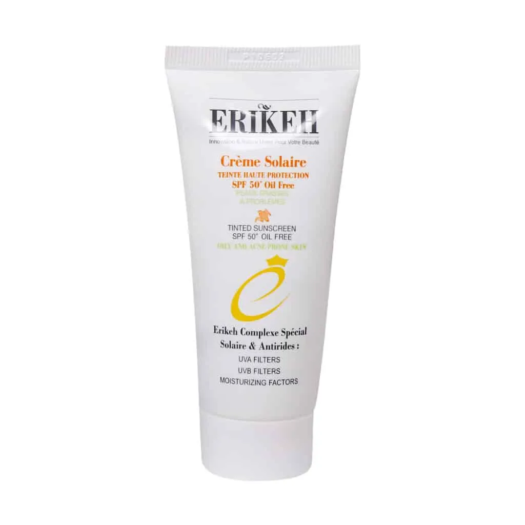 کرم ضد آفتاب فاقد چربی اریکه SPF50 مناسب پوست های چرب و دارای آکنه 50 میلی لیتر