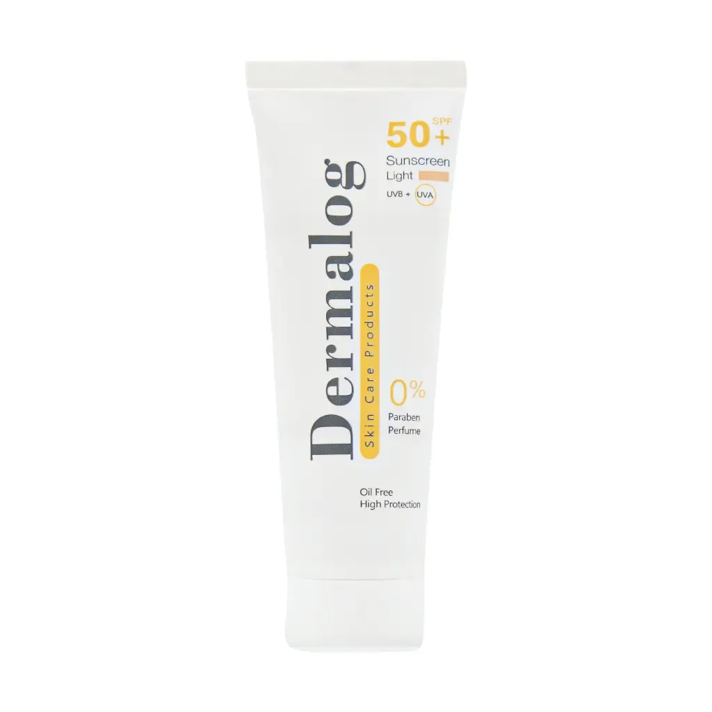 کرم ضد آفتاب فاقد چربی SPF50 درمالوگ مناسب پوست چرب و مختلط 50 میلی لیتر