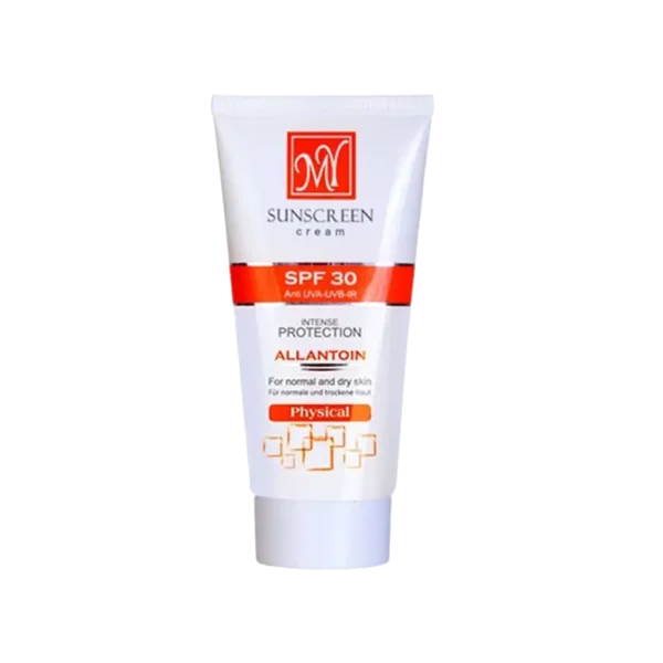 کرم ضد آفتاب فیزیکال SPF30 مای مناسب پوست های معمولی تا خشک 50 میلی لیتر