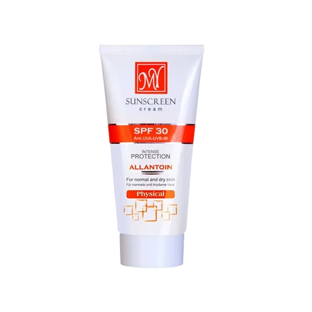 کرم ضد آفتاب فیزیکال SPF30 مای مناسب پوست های معمولی تا خشک 50 میلی لیتر