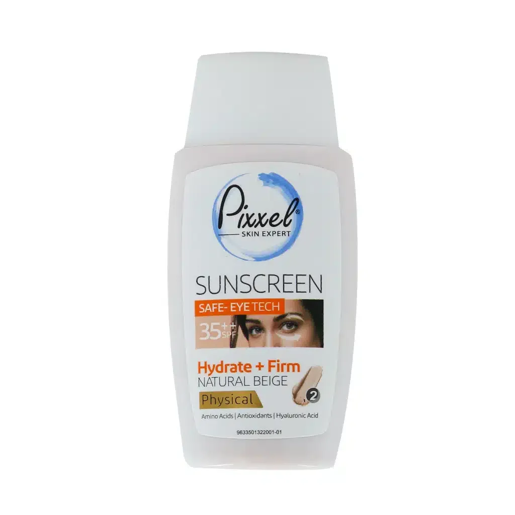 کرم ضد آفتاب فیزیکی دور چشم و صورت SPF35 پیکسل 50 میلی لیتر محافظت از پوست