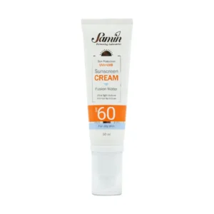 کرم ضد آفتاب فیوژن واتر پوست چرب SPF60 ثمین 50 میلی لیتر محافظت از پوست در برابر اشعه UV