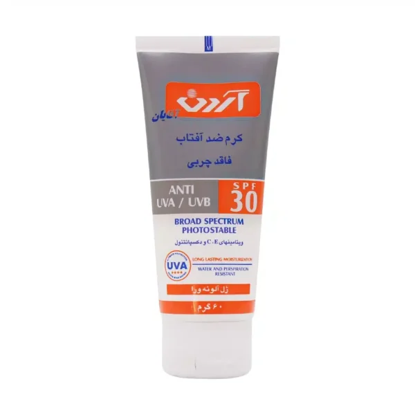 کرم ضد آفتاب مردانه آردن SPF30 فاقد چربی ۶۰ گرم محافظت از پوست
