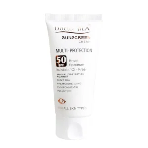 کرم ضد آفتاب مولتی پروتکشن دکتر ژیلا SPF50 فاقد چربی برای محافظت از پوست