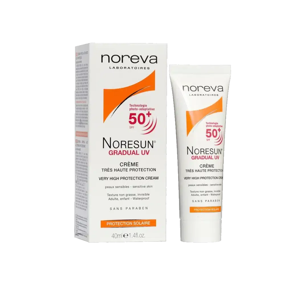 کرم ضد آفتاب نورسان SPF50 نوروا ۴۰ میلی لیتر محافظت از پوست در برابر اشعه های UVA و UVB