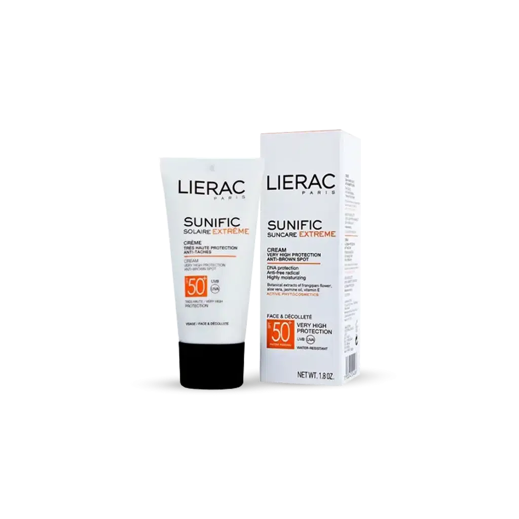 کرم ضد آفتاب و ضد لک لیراک +SPF50 مدل سانی فیک ۵۰ میلی لیتر