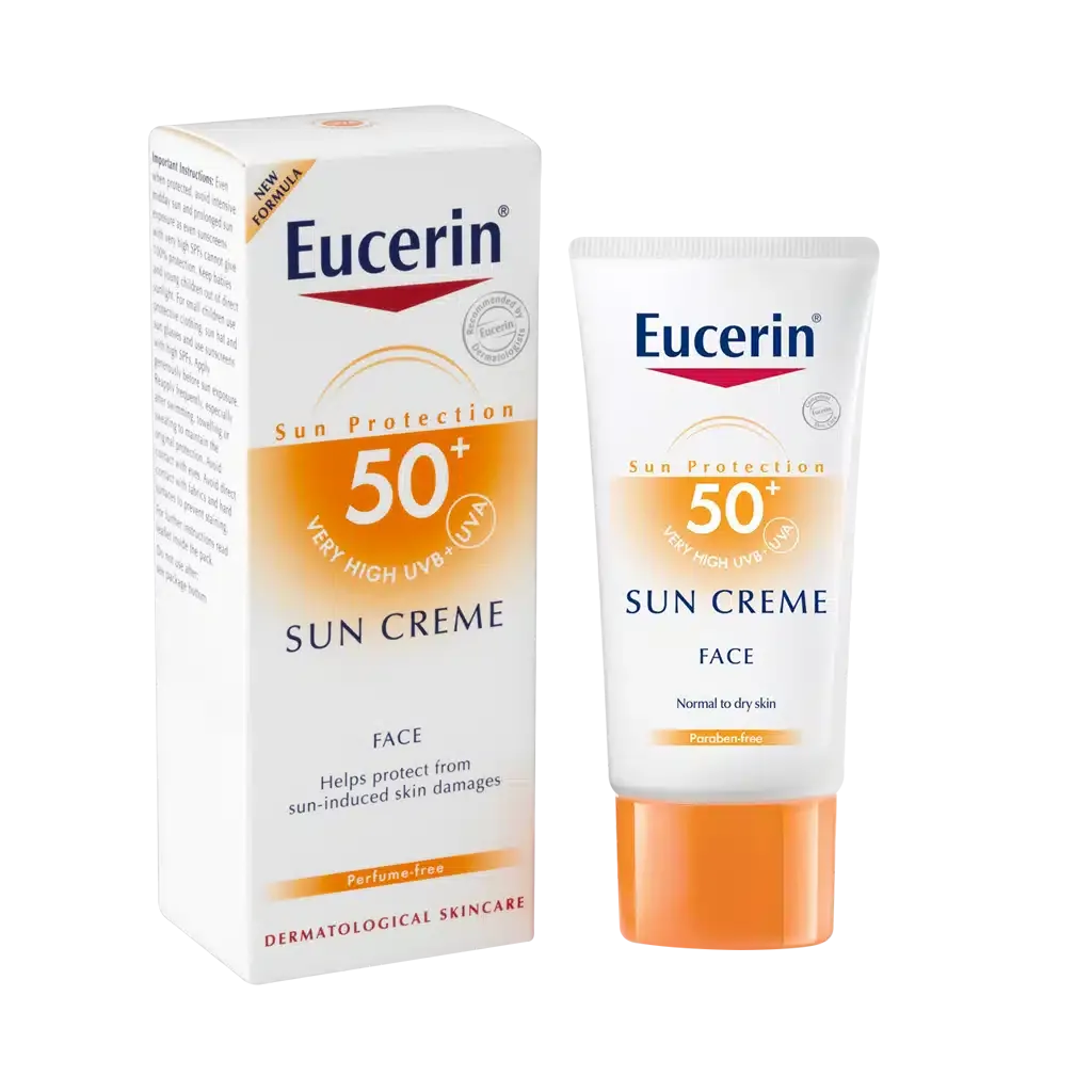 کرم ضد آفتاب پوست خشک اوسرین SPF50 حجم ۵۰ میلی لیتر