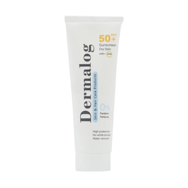 کرم ضد آفتاب پوست خشک SPF50 درمالوگ 50 میلی لیتر مرطوب کننده و محافظت کننده