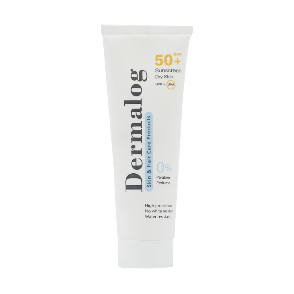 کرم ضد آفتاب پوست خشک SPF50 درمالوگ 50 میلی لیتر مرطوب کننده و محافظت کننده