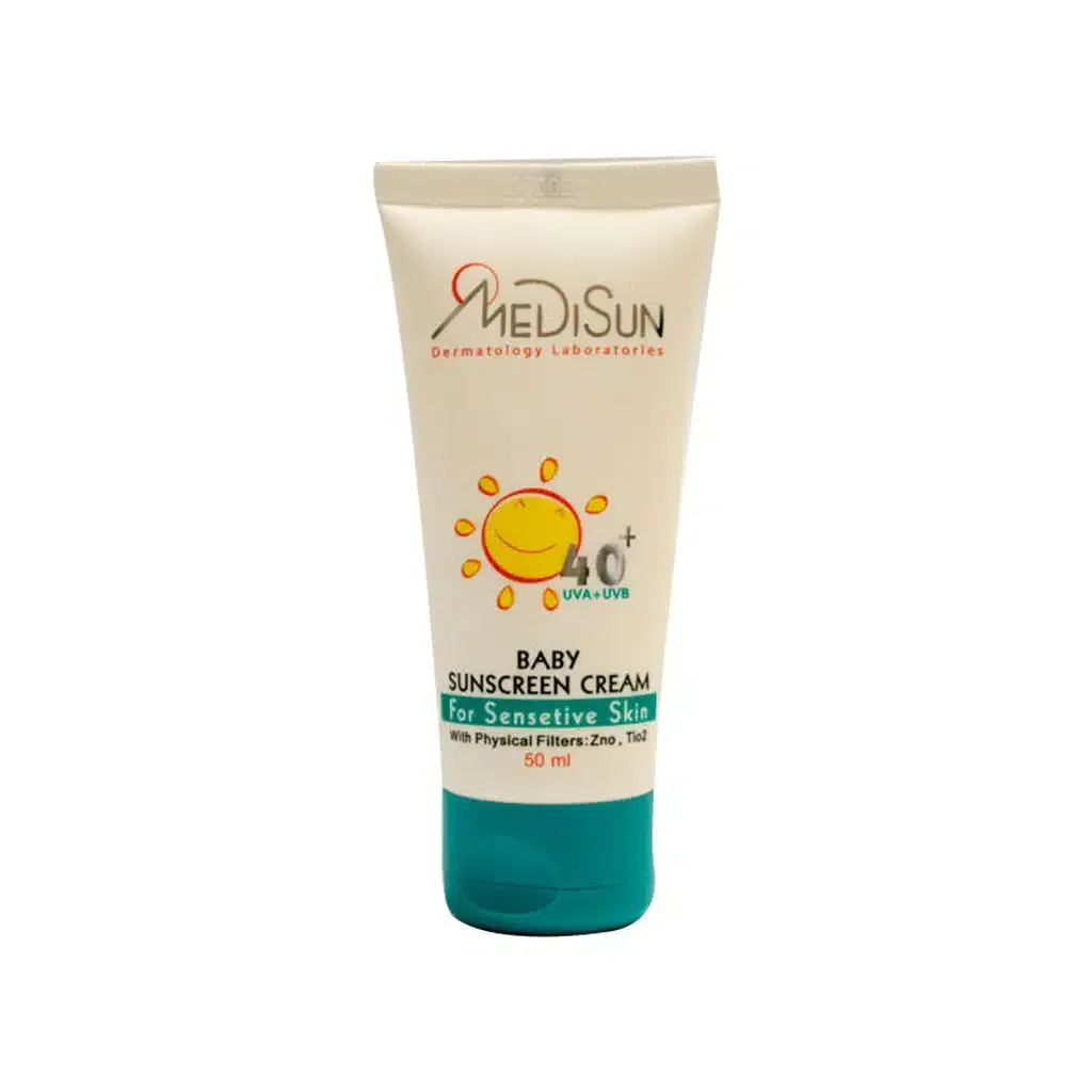 کرم ضد آفتاب کودک مدیسان +SPF40 محافظ پوست حساس