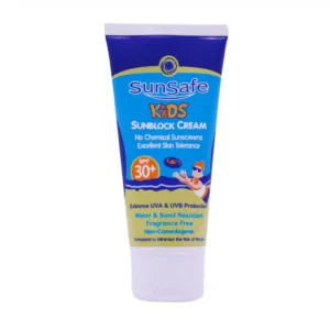 کرم ضد آفتاب کودکان SPF30 سان سیف 50 گرم محافظت از پوست کودکان