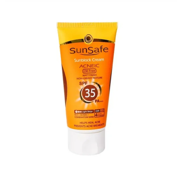 کرم ضد آفتاب SPF35 رنگی فاقد چربی پارس حیان مناسب پوست های چرب و آکنه ای