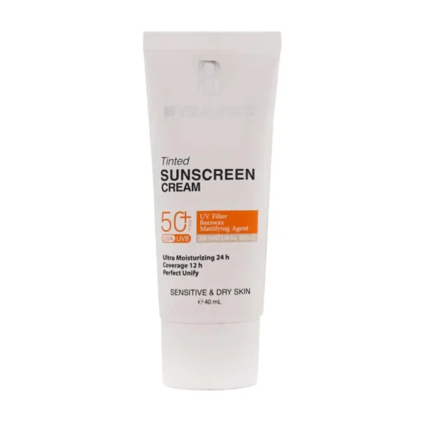 کرم ضد آفتاب +SPF50 بیزانس مناسب پوست خشک و حساس 40 میلی لیتر