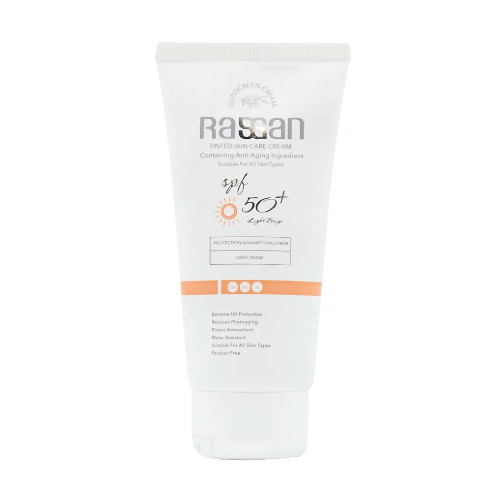 کرم ضد آفتاب SPF50 راسن مناسب انواع پوست 40 میلی لیتر