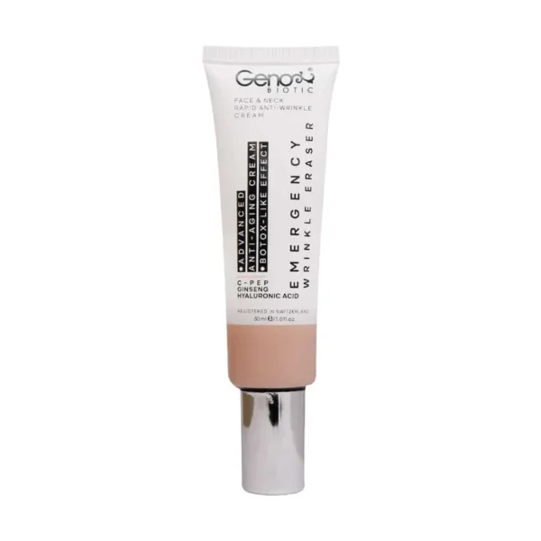 کرم ضد چروک فوری صورت و گردن ژنوبایوتیک 30 میلی لیتر