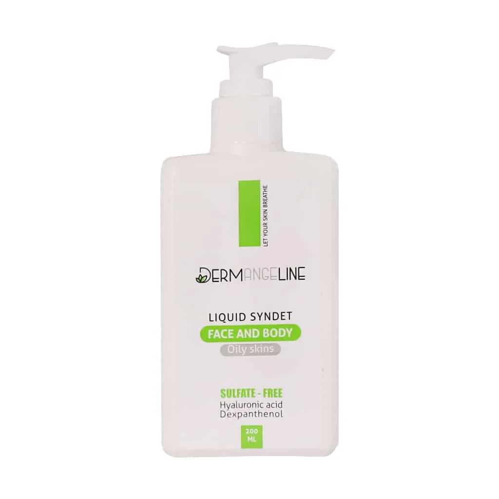 کرم ژل پاک کننده پوست چرب درم انجلین 200 میلی لیتر آبرسان و کنترل کننده چربی