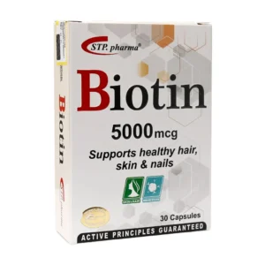 کپسول بیوتین 5000 اس تی پی فارما برای سلامت پوست و مو