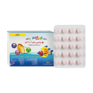 کپسول امگا 3 پلاس دانا حاوی ویتامین A، D3 و E بسته 100 عددی