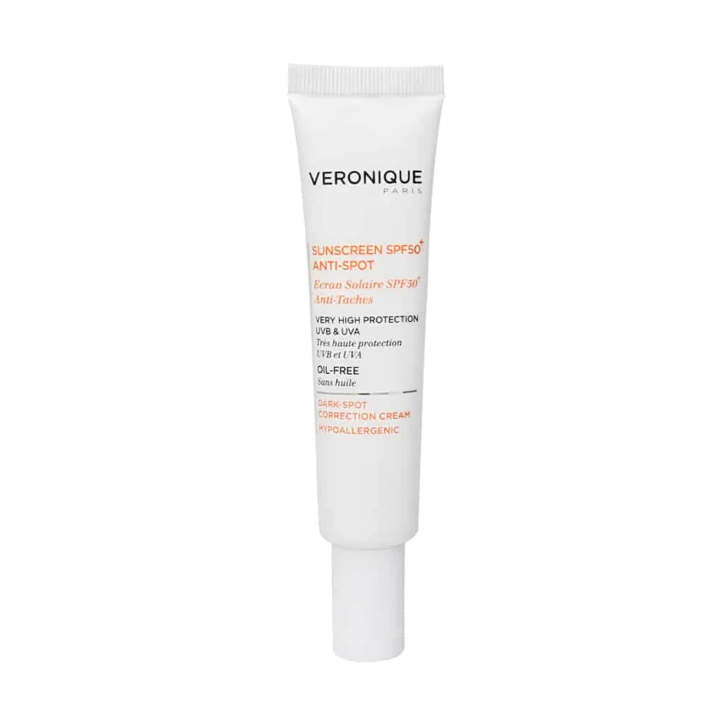 کرم ضد آفتاب و ضد لک SPF50 ورونیک محافظت قوی در برابر اشعه‌های مضر