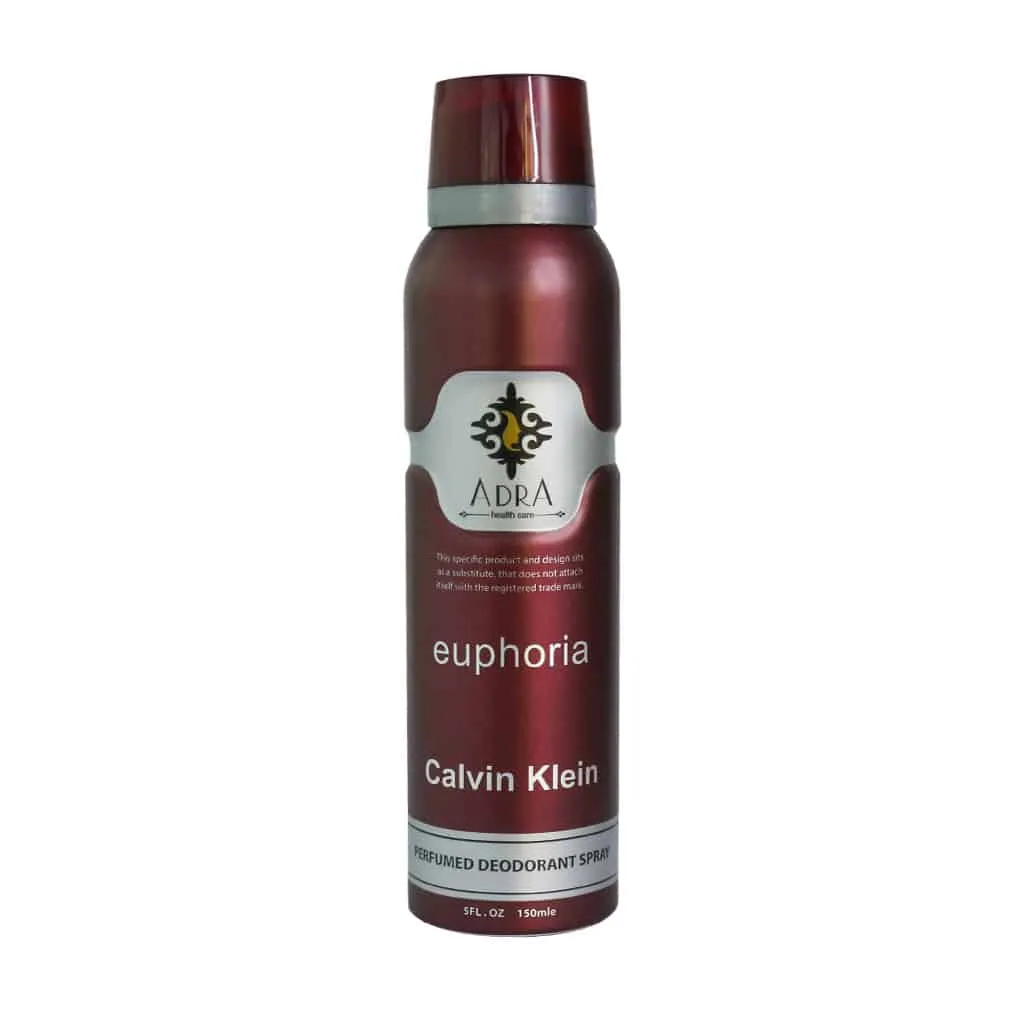 اسپری خوشبو کننده بدن زنانه آدرا مدل Euphoria Calvin Klein حجم 150 میلی لیتر رایحه گرم و شیرین