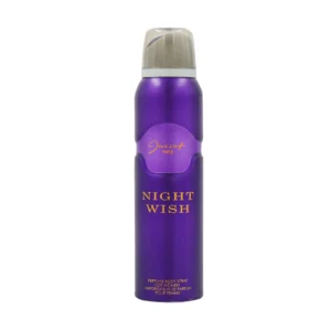 اسپری خوشبو کننده بدن زنانه ژک ساف مدل Night Wish 150 میلی لیتر طبع گرم و میوه‌ای-گلی