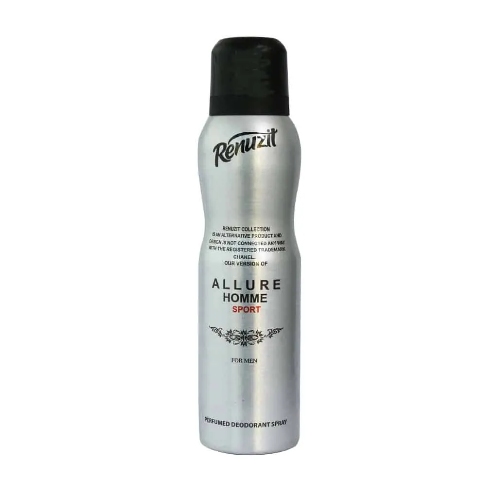 اسپری خوشبو کننده بدن مردانه رینوزیت مدل Allure Homme 150 میلی لیتر جلوگیری از بوی بدن