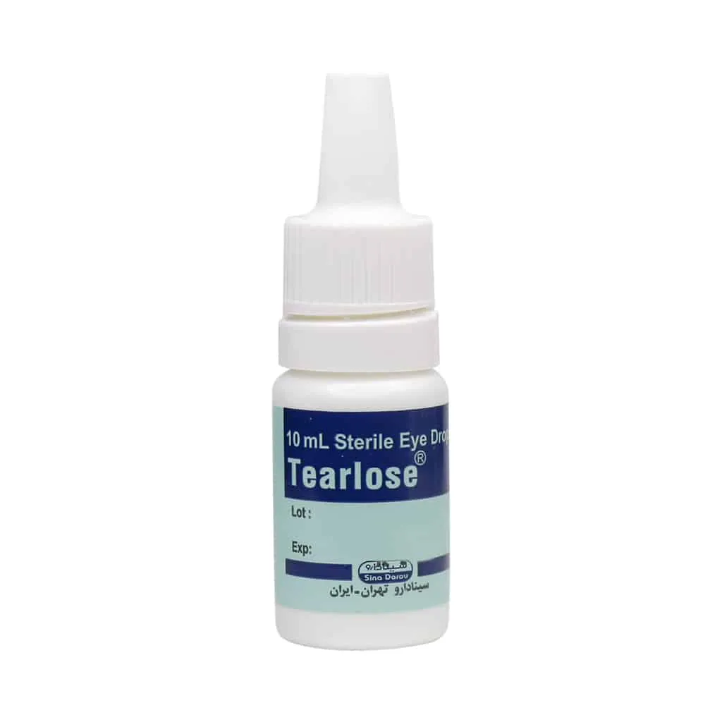 اشک مصنوعی قطره استریل چشمی تیرلوز سینا دارو 10 میلی لیتر تسکین خشکی چشم